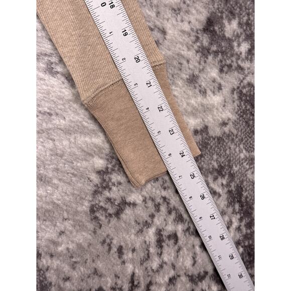 Buck Mason Beige Long Sleeve Henley Top - Picture 5 of 8